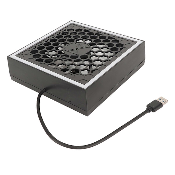 Konsol Top Blæser 3 Hastigheder 7 Lysindstillinger Top Køleblæser med RGB LED USB 3.0 USB 2.0 Port til Xbox Series X YEMMA