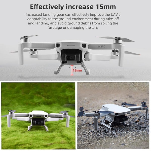 Landing Gear til Mini/mini 2/mini SE Hurtigudløsning Højdeforlænget Benbeskytter Fodforlængelser Ac