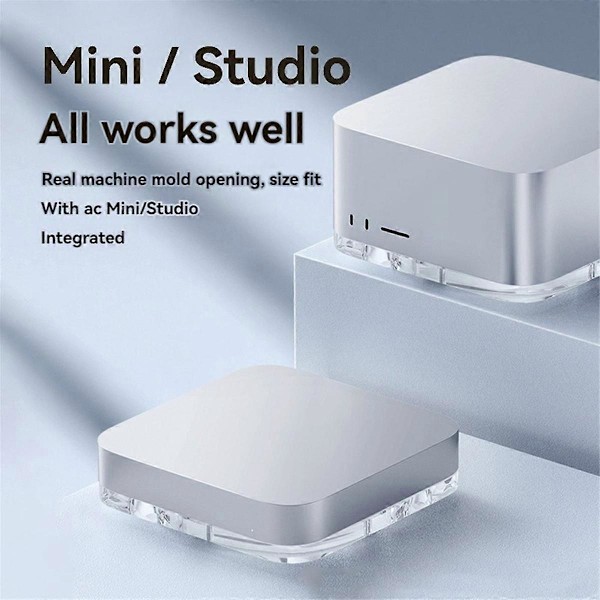 Dammskyddande Stativ för Skrivbord för Mini och Studio Transparent Akrylhållare Kylning Värmeavledning Montering