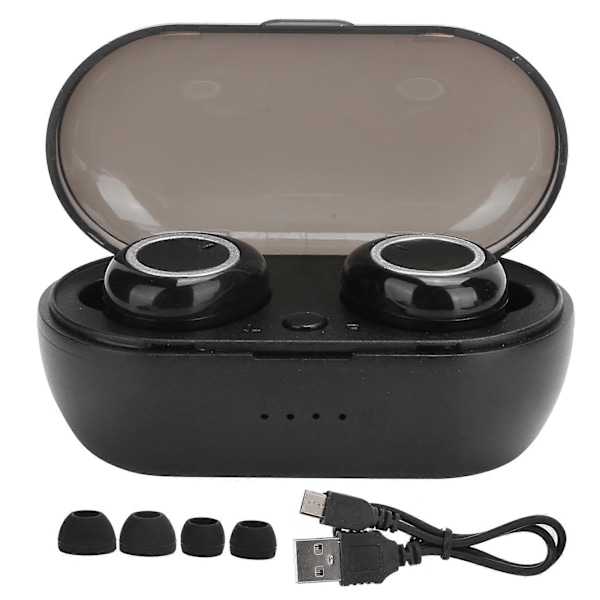 BTH?i30 Bluetooth 5.0 Stereo True Wireless Øretelefon Støjreduktion Binauralt Headset Sølv Sort