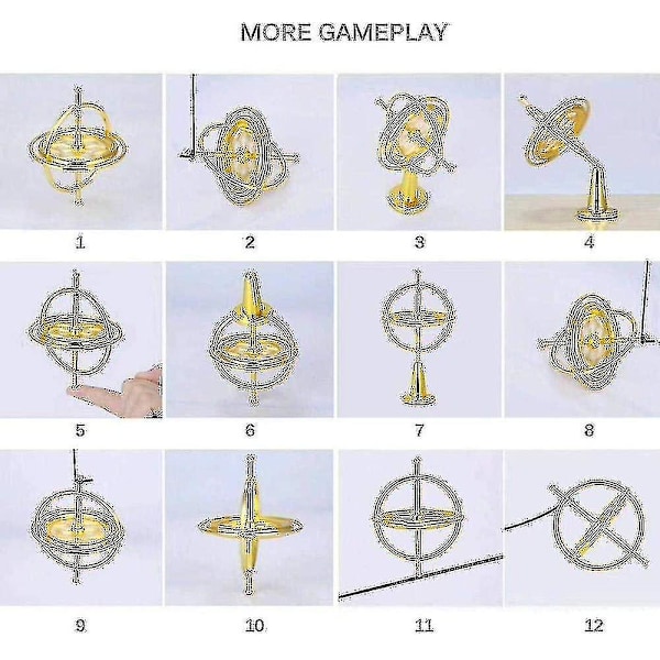 Precision Gyroskop Gyroskop Metall Gyroskop Pedagogisk Leksak För Livet