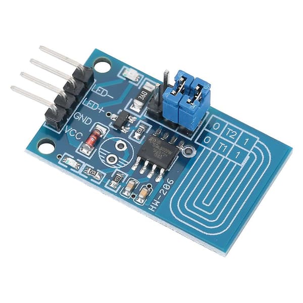 PWM LED Dæmper Switch Modul - 5 stk, Touch Kontrol, 2.4-5V Spænding, Kapacitiv Dæmpning