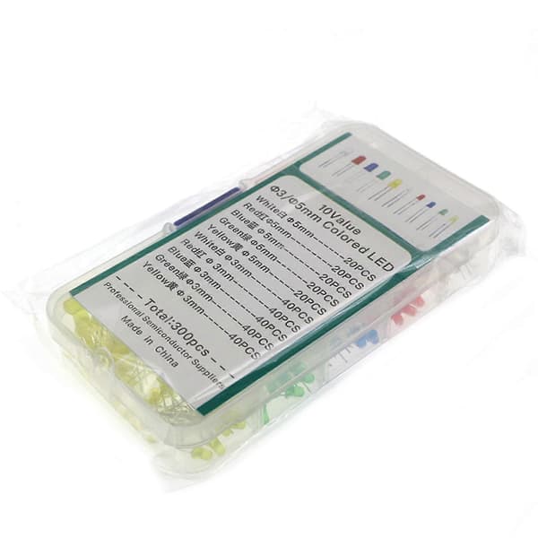5 Farve F5+f3 Mm Led Kit Boks Rød Gul Blå Grøn Hvid Lysdiode