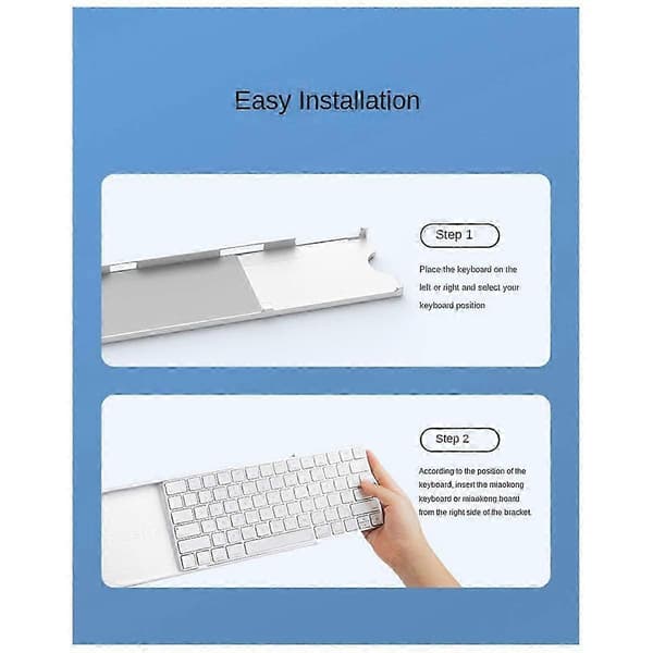 2-i-1 Stativbrett Ramme kompatibel med Magic Keyboard Touch ID Magic Trackpad A1644 2449 A1535 Base Stativboks