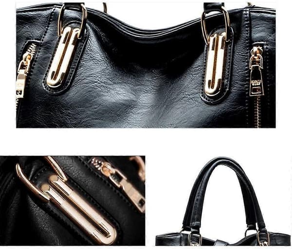 Top Handle Læder Håndtasker til Kvinder Damer Tote Crossbody Skuldertasker Hobo