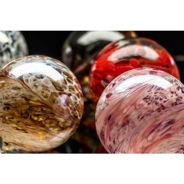 Sienna Glass 10cm vänskapskula 50:e bröllopsdag guld