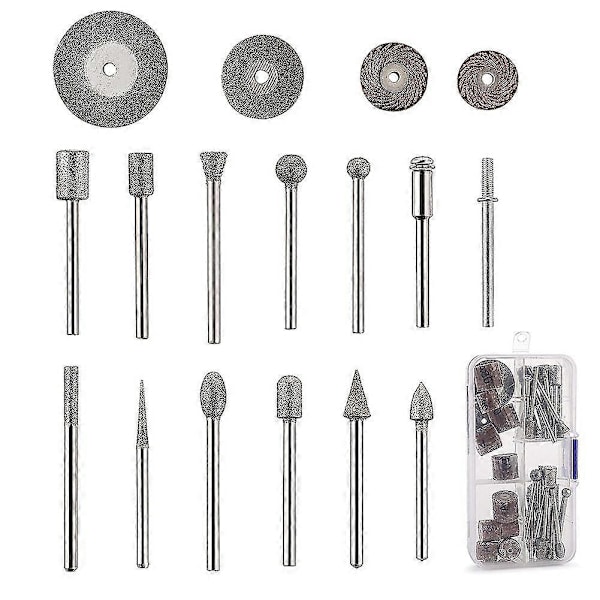 WJTG 43 Delars Stensnideriset, 26 Diamantbrynen, 10 Impellrar, 4 Diamantkapskivor, 3 Metallspindlar, PJ