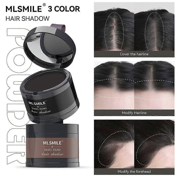 Hårlinjepuder Hårlinje Täckpuder Hårskugga Hårrotsbättring Dark Brown