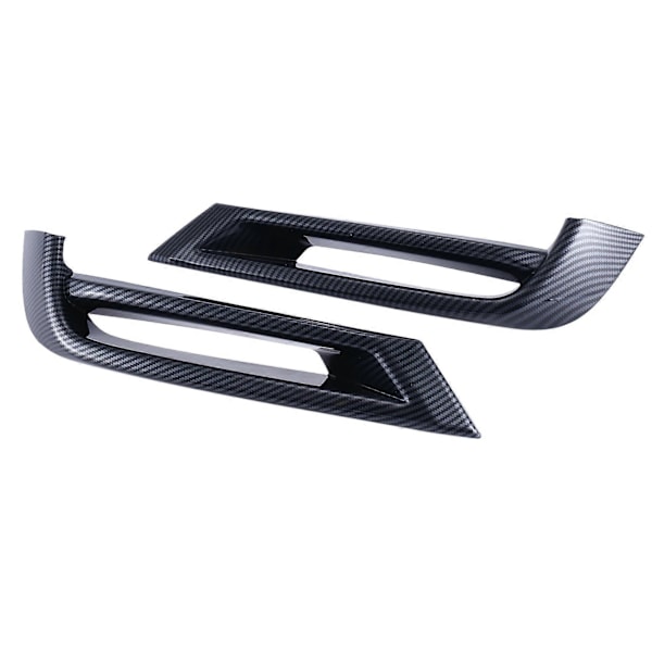 Bil Karbonfiber Frontfanger Nedre Grill List Trim Tåkelys Ramme Deksel Trim for -V XRV XR-V 2022 2023