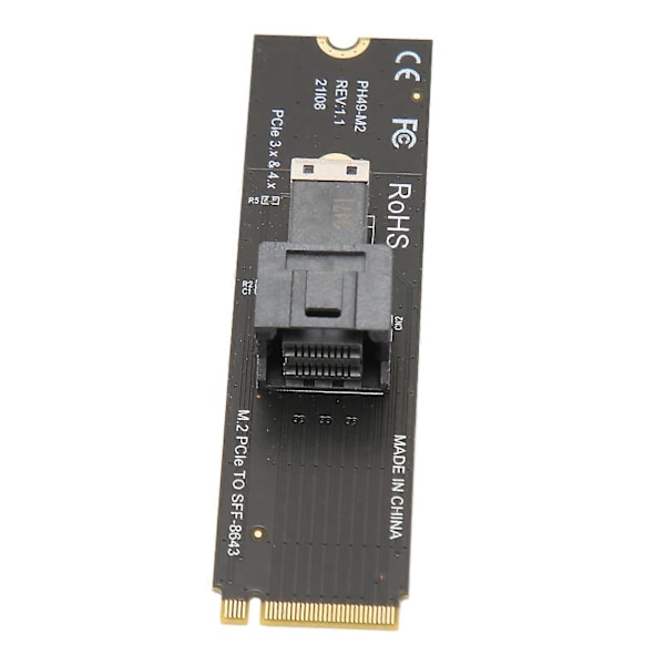 M.2 PCIE 4.0 till SFF8643 U2 Adapter M.2 NVME till SFF 8643 Adapter med SFF8643 till SFF8639 Adapterkabel YEMMA