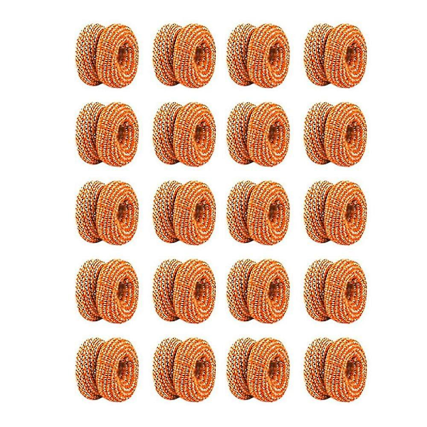 20 stk. rørformet fingerbandage, fingerbeskyttere, blød, elastisk, åndbar, pasform, faste og indpakkede sportsbandager, orange