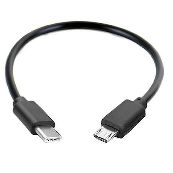 30/100 cm Universell Typ-C till Micro USB-kabel Längd Används för Alla Typ-C Portar