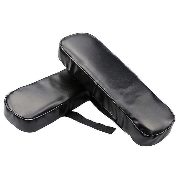 Armstödskuddar för Rullstol, Armbågsskydd, Smärtlindring, Memory Foam, PU Läder, Kontor, 2st Svart