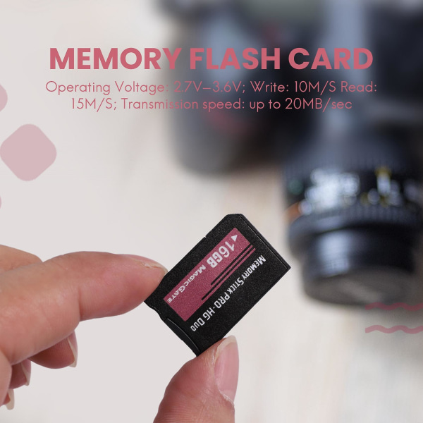 16gb Memory Stick Pro Duo Flash-kort til Psp Cybershot-kamera