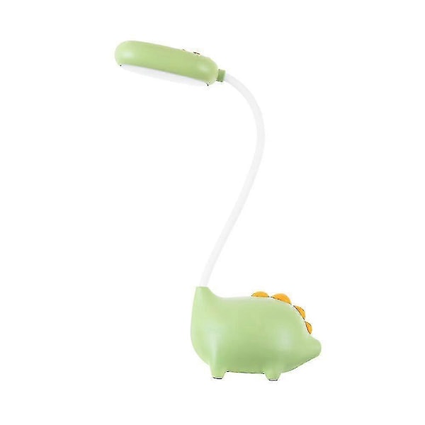 Dinosaur Fleksibel USB Touch Bordlampe, Fleksibel Hals LED Bordlampe Justerbar Lysstyrke Til Kontor Studie Læsning, Grøn