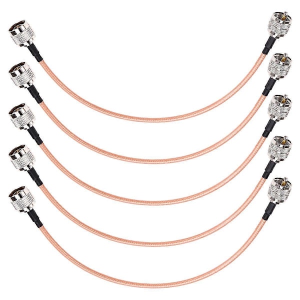 PL259/UHF Naaras - N Uros Adapteri RG142 Vähähäviöinen Koaksiaalikaapeli 12 tuumaa 4G LTE/WiFi Antennille, Johto