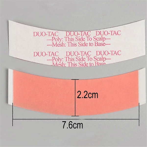 72 stk/pakke Duo Tac Dobbeltklebende Tape Super Sterk Parykkforlengelse Blonde Toupee Usynlige Strimler