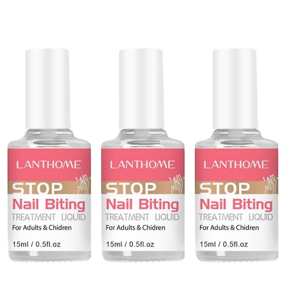 5 st Anti Nail Biting Polish Stoppa Tumme Eller Finger Sugande 15ml