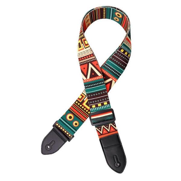 Nationell Stil Gitarrrem Akustisk Gitarr Elektrisk Gitarr Universal Rem Retro Tillbehör Broderad