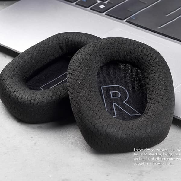 Høye Elastiske Pustende Mesh Øreputer Ørepropper Hodetelefoner Erstatning Ørevarmere for Logitech G733 Hodetelefoner