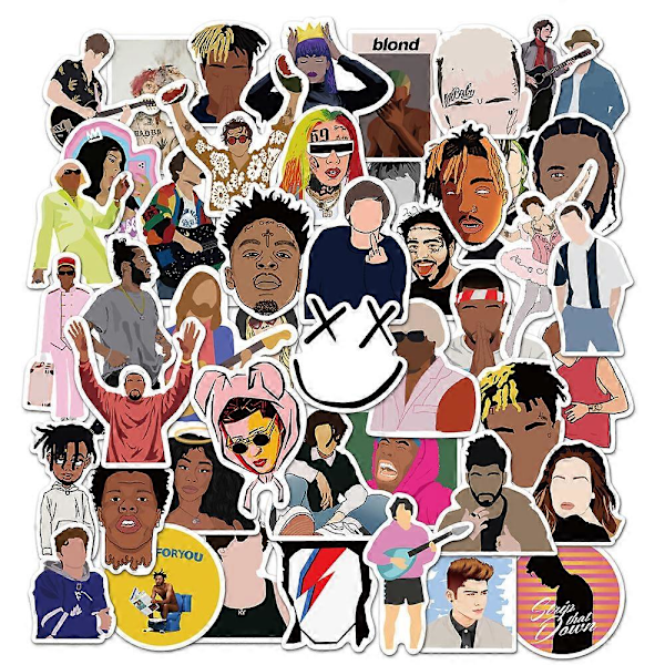 50 stk. Frank Ocean Klistermærker, Amerikansk Hip Hop Sanger Klistermærker Vandtætte Vinyl Klistermærker til Piger Teenagere og Voksne Decal