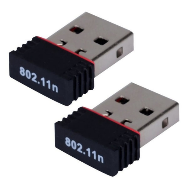 2x Uusi Realtek Usb Langaton 802.11b/g Lan-kortti Wifi Verkkosovitin Rtl8188