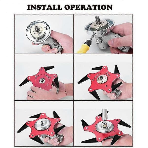 8 st Gräsklipparblad Adapter Kit Trädgårdsmaskin Gräsklipparblad -Ayane