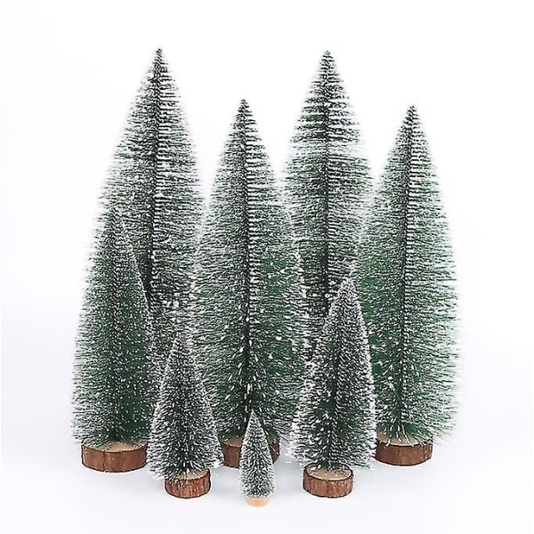 Mini Snow Frost Trees Juletræ Frost Lille fyrretræ