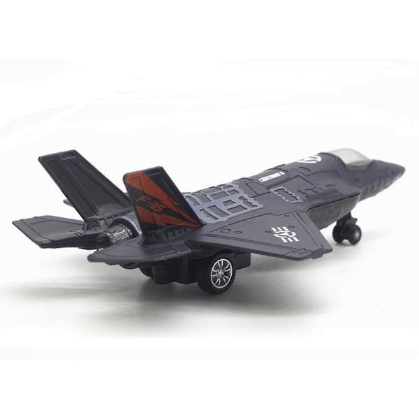 2x Simuleringslegering Diecast Metall Flygplan Flygbolag Blå Svart