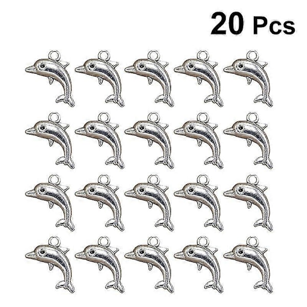 20kpl Muoti Alloy Delfiini Riipukset Korut DIY Korujen Valmistus Tarvike Kaulakorulle Rannekorulle -T