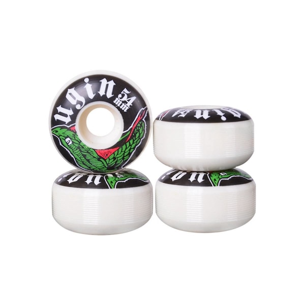 4-pakks Skateboardhjul 52 X 32mm Hjul Høy Motstandsevne 100a PU Dobbel Rocker Skateboardhjul