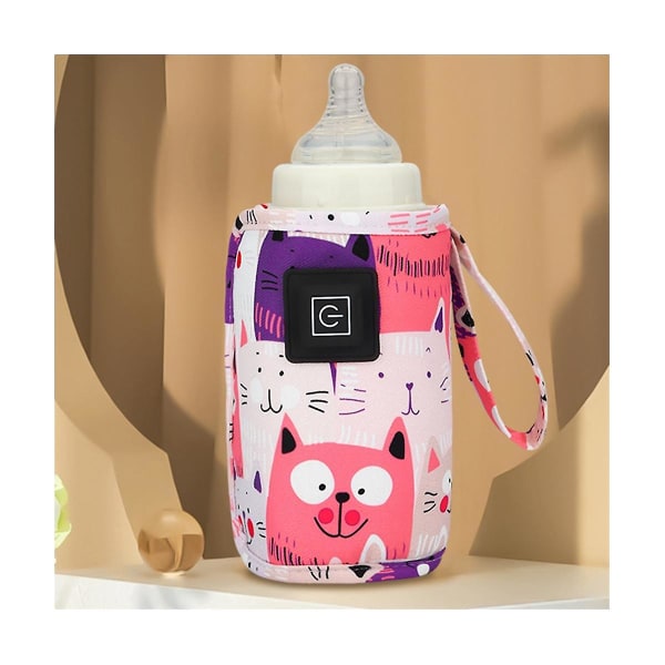 USB mjölkvattenvärmare resevagn isolerad väska Bärbar amningsvärmare för baby utomhus