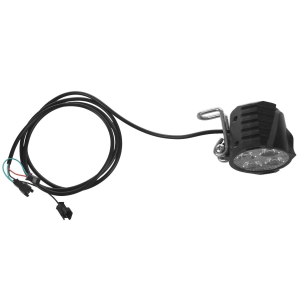 E-cykel LED Forlygte 12v 24v 36v 48v 60v 72v Cykellys Med Horn Vandafvisende Forlygte