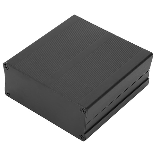 Sort Aluminium Elektronisk Projektkasse