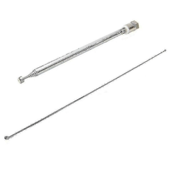 FM Radio Antenne 75 Ohm F Type Hannplugg - Teleskopisk Design