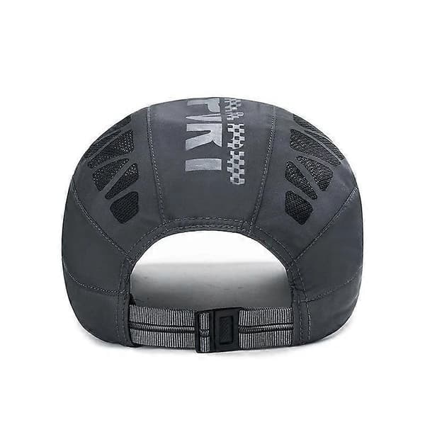 Aeromesh Sport Cap Hat - Åndbart mesh-design, lav profil, justerbar rem Medium Grey