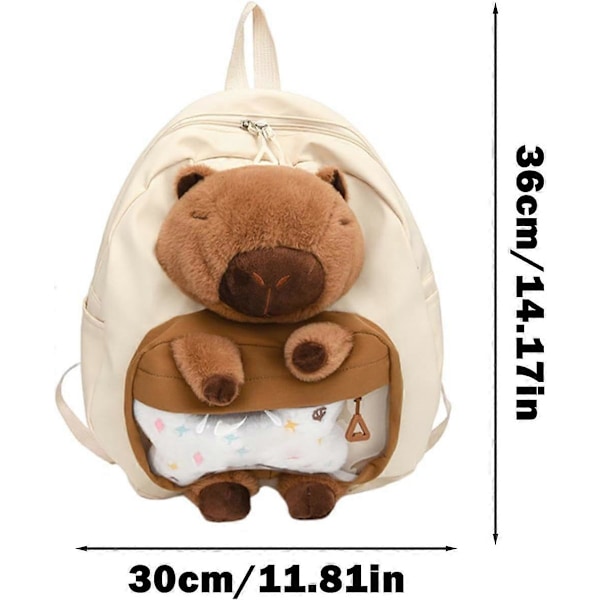 Capybara Rygsæk, Capybara Rygsæk til Skole, Skuldertaske til Studerende