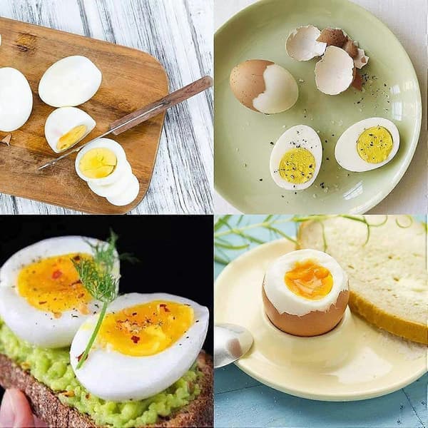 Egg Timer Følsom Hard & Myk Kokt Fargeendrende Indikator Sier Når Egg Er Klar (Gul 2stk)