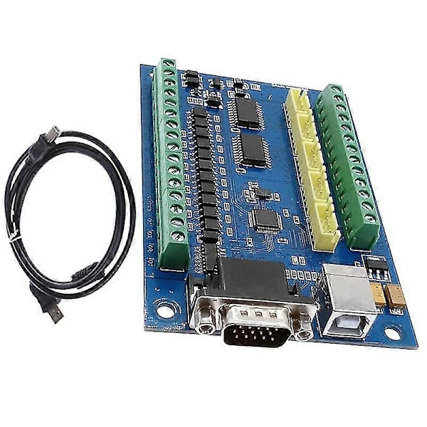 MACH3 USB CNC 5-akse 100KHz 12-24V Lineær Bevegelseskontrollkort STB5100 Breakout Board