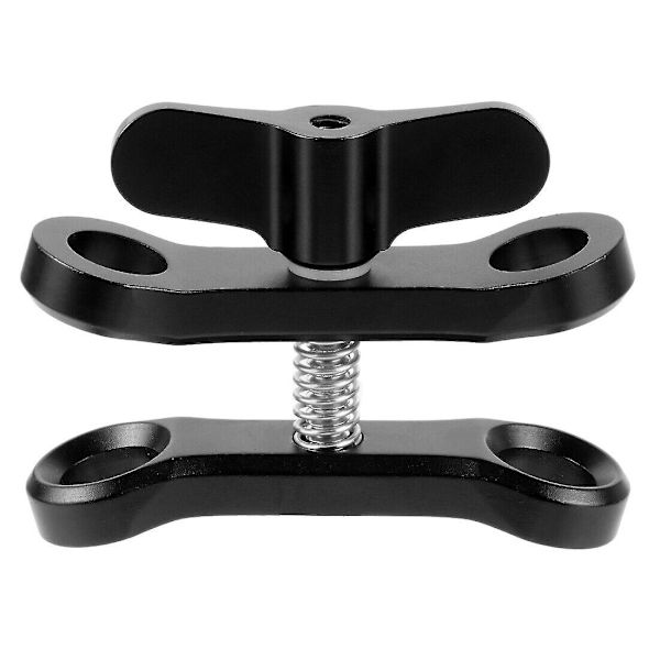 CNC Butterfly Clip Dykkerklemme Lysforbindelseskuglehovedmontering Tripodadapter til Go Pro 7 Sport
