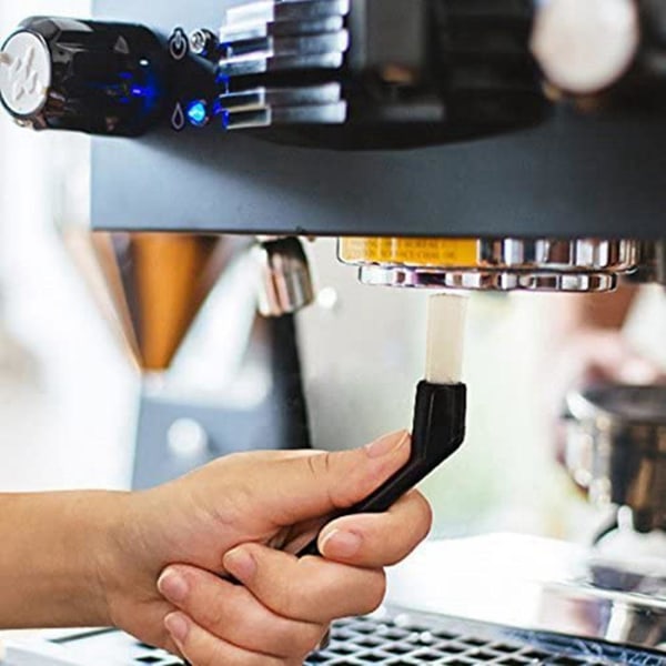 Kaffemaskin rengjøringsbørstesett, 6 stk Espresso rensebørster med skjeverktøy