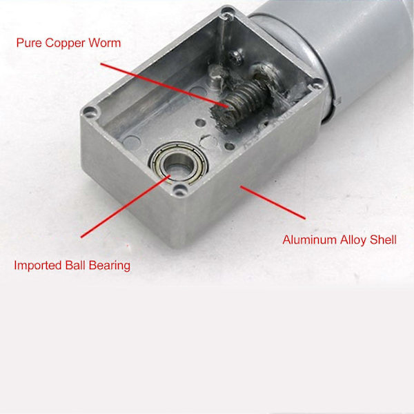 DC-matomadinvaihdemoottori 2W Nopeuden säätely Eteenpäin ja taaksepäin kiertävä matomadinvaihdemoottori DC24V 0?10RPM minuutissa