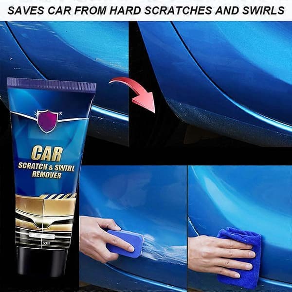 Bil Ridser Fjerner Creme Auto Ridser Reparation Effektiv Polering Og Maling Gendanner Gnidningsforbindelse Bil Styling Tilbehør 2pcs