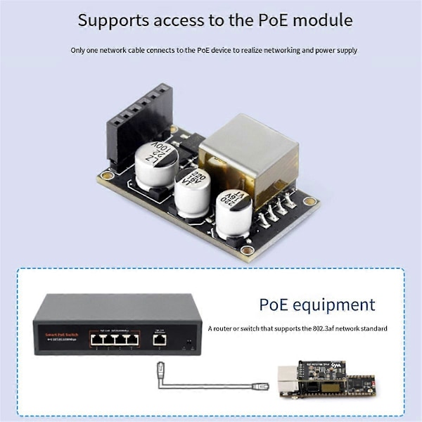ESP32-S3 ETH Kamera Utviklingskort PoE RJ45 / OV2640 OV5640 Port / W5500 / Micro-SD for Størrelse, B