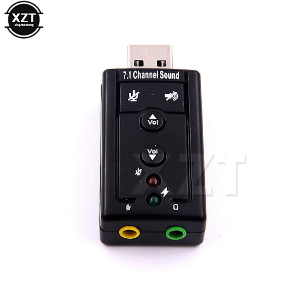 7.1 Ekstern USB Lydkort USB til Jack 3.5mm Hodetelefon Audio Adapter Mikrofon Lydkort For Mac Win Computer Android Linux
