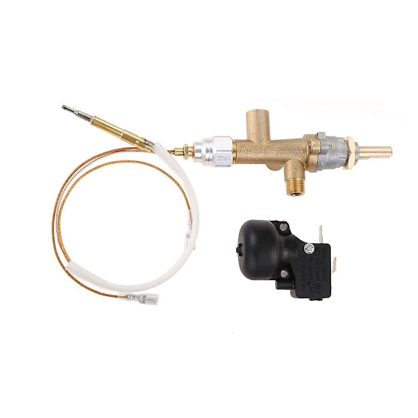 Gasol Patio Värmare Kontrollventil Termoelement Sensor Dump Switch Knob Propangas Lpg Eldgrop Kontroll Säkerhet Pilot Port set