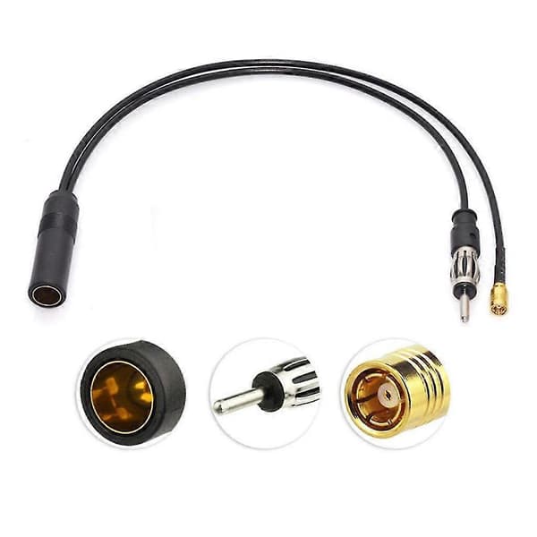 Bilradio Stik DAB+ FM/AM SMB Antenne DIN Splitter Antenne Konverter Adapter Kabel