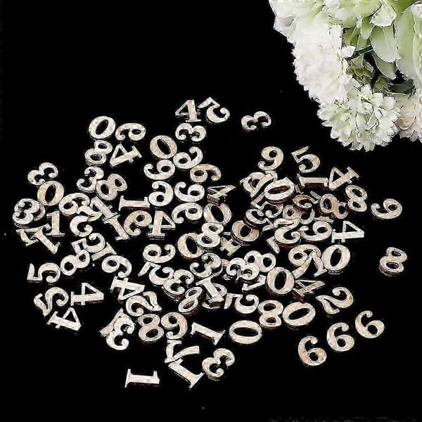 Trä Sifferdekorationer 100 st Skollärare Undervisningsmaterial