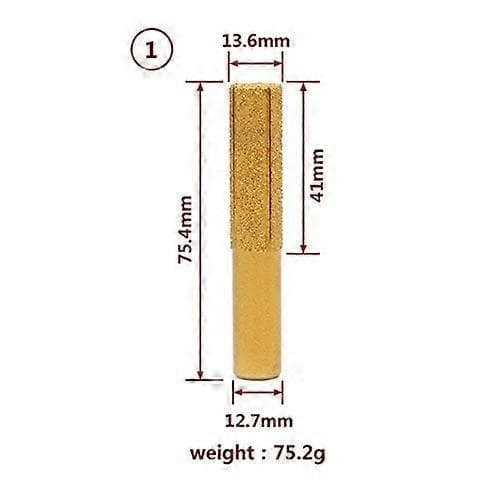 Galvanisert fresestål for marmor, stein, diamant, marmor, 1,27 cm skaft, marmor