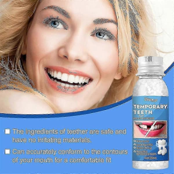 Permanent Tandlagningscement Kit för Stark Tandfyllning & Restaurering